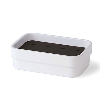 PORTASAPONE IN MELAMMINA SAETA- Bianco Nero mm 130x85x60- SAMO- pezzi 1