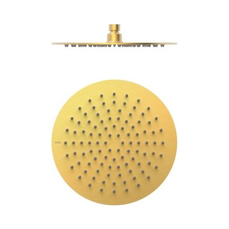 Pommeau de douche Extra-fin diam 250 mm Or Mat 24K - TRES 134315009OM