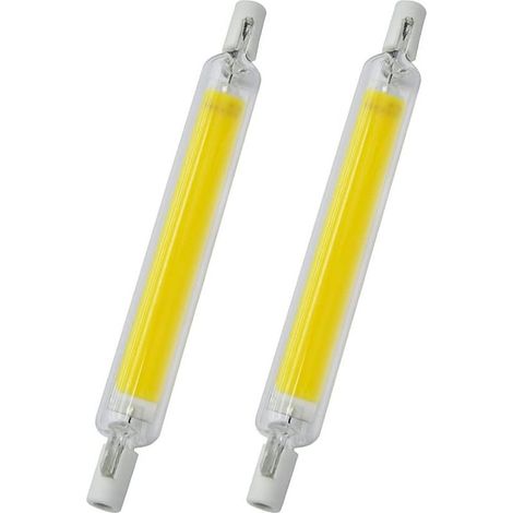 2er-Pack 118 mm 20 W 220 V R7S Hochleistungs-LED-Lampen, doppelseitig mit COB-Glas, ersetzt Halogenlampen, geringer Energieverbrauch, natürliches Licht (1/5)