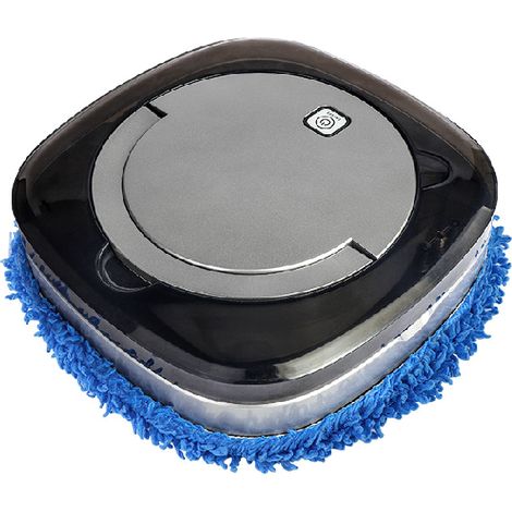 Robot laveur de sols automatique avec réservoir d'eau, aspirateur et laveur de sols argenté (1/5)