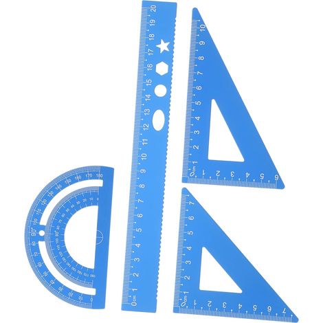 Kit de dessin professionnel jojofuny, règle triangulaire en (1/5)