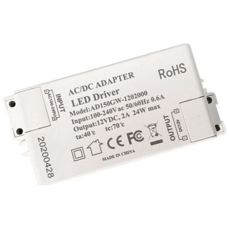 FENH Adaptateur d'alimentation à découpage LED monobloc 24W Transformateur LED-944424mm (1/5)