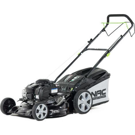 NAC Cortacésped a Gasolina con Tracción LS50-575EX-HS-NG, motor Briggs & Stratton 140cc 575EX, arranque fácil, ancho de corte 50 cm, ideal para jardines medianos.