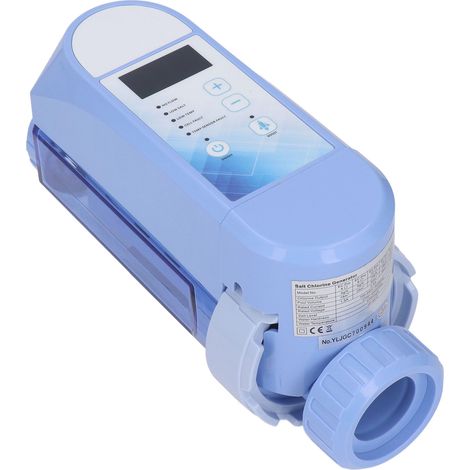 Système de chloration de piscine, fonctionnement automatique à adaptation automatique, générateur de chlore d'eau salée pour la natation, 100-240V EC Pro 16 (1/5)