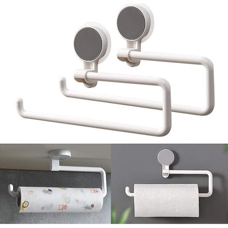 Toilettenpapierhalter, zur Wandmontage ohne Bohren, selbstklebender Toilettenpapierhalter (1/4)