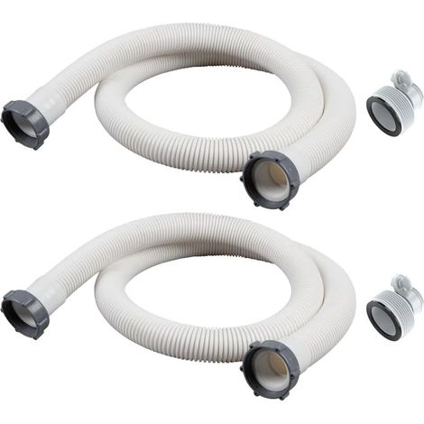 Tuyau de piscine hors sol (lot de 2) – 149.86 x 3.81cm avec 2 adaptateurs (1/5)
