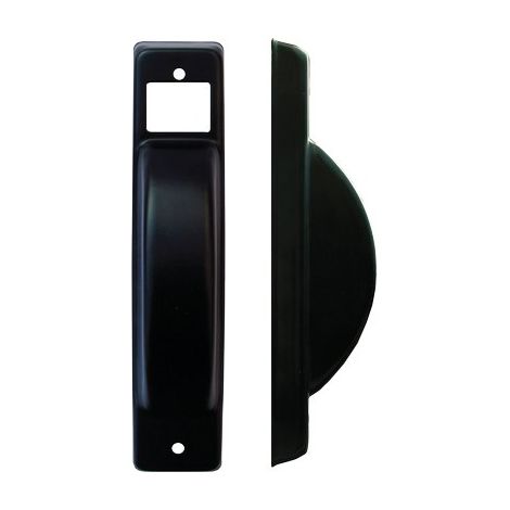 PLACCA AVVOLGITORE A SEMINCASSO - ALLUMINIO VERNICIATA NERA MM 40X195- 5 pezzi