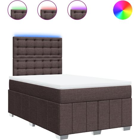 Maison Exclusive - Boxspringbett mit Matratze Dunkelbraun 120x200