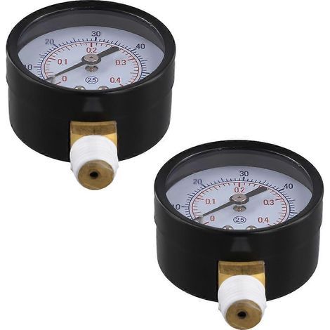 Manomètre de pression de filtre (lot de 2) pour filtre à sable Hayward Pro Series (1/5)