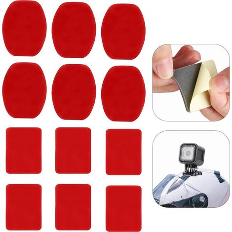 Lot de 12 coussinets adhésifs double face pour caméra embarquée (1/5)