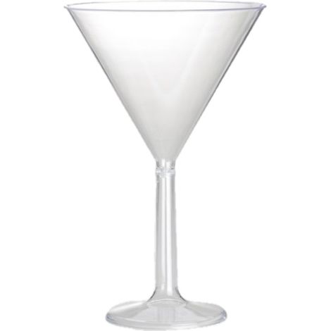 Bigiemme Calice Martini Plastica Trasparente D 16 Cm H 25 cm
