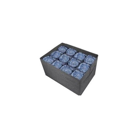 (1 pc) Organisateur de garderobe gris, organisateur de vêtements à 12 compartiments pour vêtements, jeans, pantalons, pulls, serviettes, tshirts, rangement d'armoire, organisateur de placard