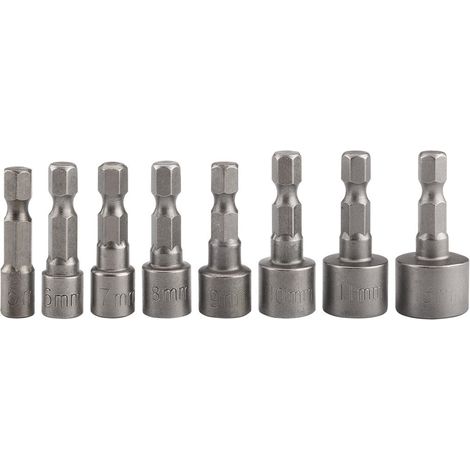 Llaves y dados graphite 56t569 acero CrV 8 piezas (1/3)