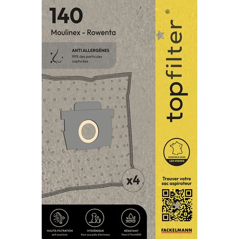 4 sacs aspirateur Rowenta Silence Force Moulinex TopFilter Premium (1/5)