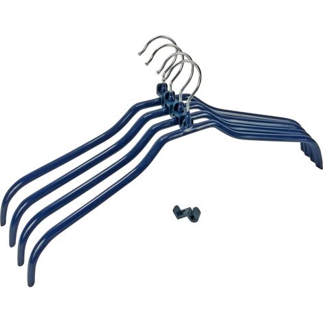 Formbügel-Set Multi - Kleiderbügel rutschhemmend beschichtet, Bügelverbinder (1/4)