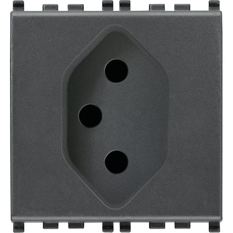 VIMAR - 20226 SICURY Steckdose 2P+T 10A Swiss 13 grau