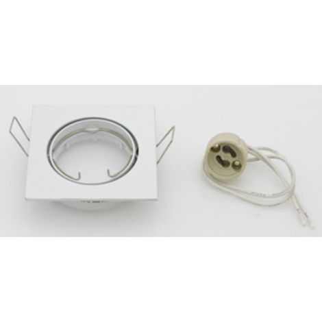 FARETTO QUADRATO INCAS ORIENTAB LED GU10 BIANCO- 10,0 pz