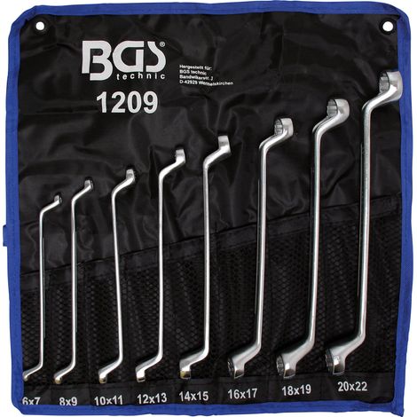 Cles polygonales oeil doubles contre coudees bgs technic de 6 à 22 mm (1/2)