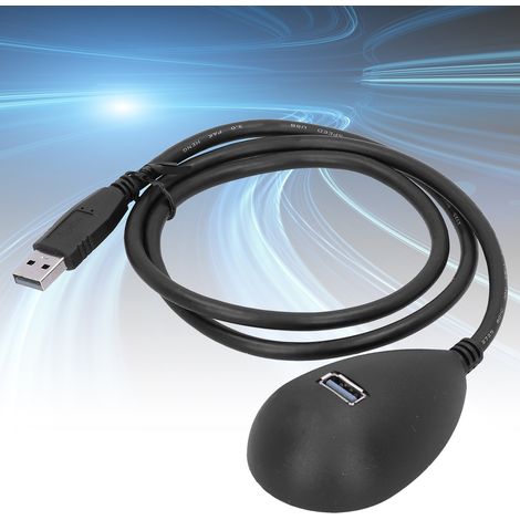 Station d'accueil USB 3.0 de 0,8 m avec câble d'extension et socle de connexion mâle vers femelle (1/5)