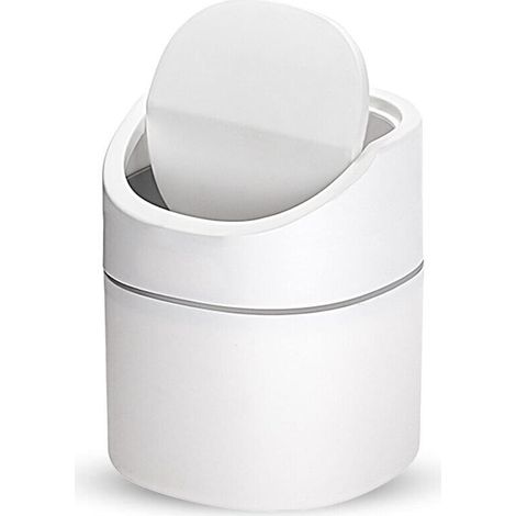 Bardusch-Petite Poubelle de Table, Mini Poubelle de Bureau Cuisine, Poubelle de bureau, utilisée dans le salon, la chambre et le bureau, poubelle intérieure en plastiquePetite Poubelle de Table (1/5)