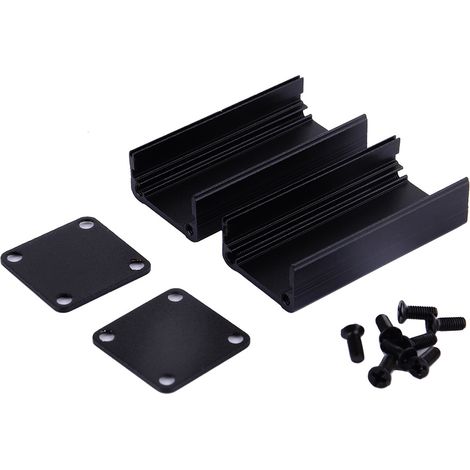 Boîtier en aluminium pour instruments électroniques DIY, dissipateur thermique, refroidissement, 50x25x25mm (1/5)