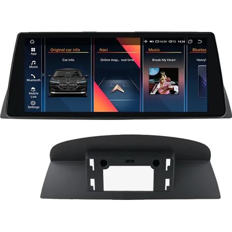 Autorradio con pantalla táctil e integración con smartphone, compatible con BMW Serie 5 E60 E61 CCC CIC 2005-2010, 4G 32G CCC. (1/2)