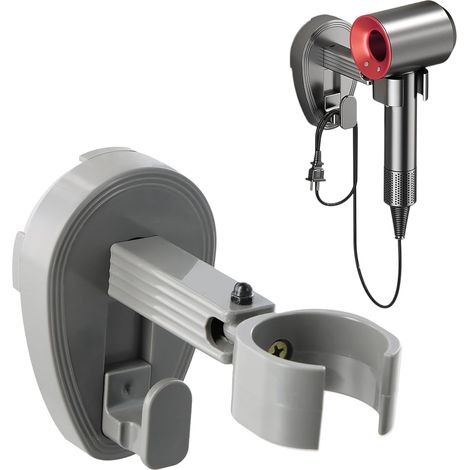 Haartrocknerhalterung ohne Bohren, Haartrocknerhalterung, Klebehalterung, Haartrocknerhalterung, Wandhalterung, Haartrocknerhalter (1/5)