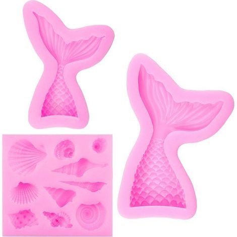Moule à gâteau en silicone Ocean Series pour la décoration, la pâtisserie, le fondant, les cupcakes et les desserts (03) (1/5)