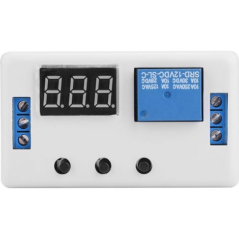 Module de commutateur de commande d'automatisation de relais de minuterie réglable à affichage LED 12V (1/5)