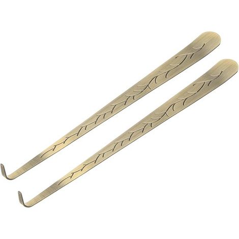 2 Kerzenlöscher mit Haken, flaches Design, Bronze (1/5)