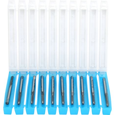 Jeu de 10 forets à tarauder HSS M2.5 x 0.45 H2, haute dureté pour taraudage machine (1/5)