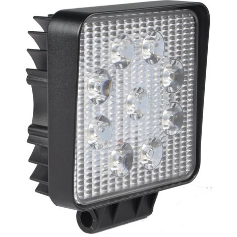 Projecteur de travail STAK 12/24 V, 27 W, 1800 lumens, carré, IP67 (1/3)