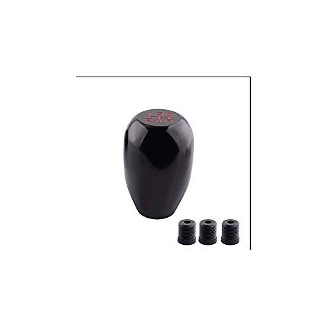 Pommeau de levier de vitesse automatique universel en plastique noir pour voiture à transmission automatique