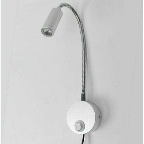 0 – Dimmbare LED-Wandleseleuchte – 28 cm flexibler Schwanenhals – Berührungsschalter – 5V/2A USB-Anschluss zum Laden (1/5)