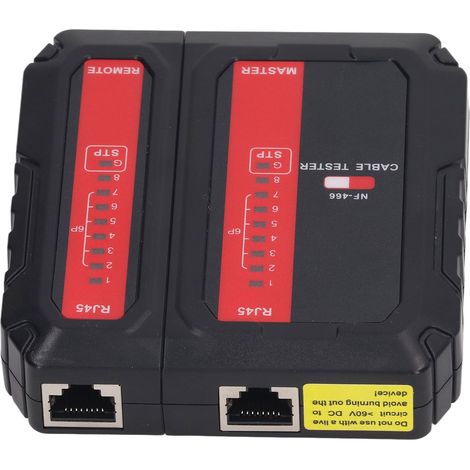 Automatischer Netzwerktester von NOYAFA, geringer Stromverbrauch, PoE-Überhitzungsschutz, geschirmter RJ45-Tester für Ethernet-Kabel (1/5)