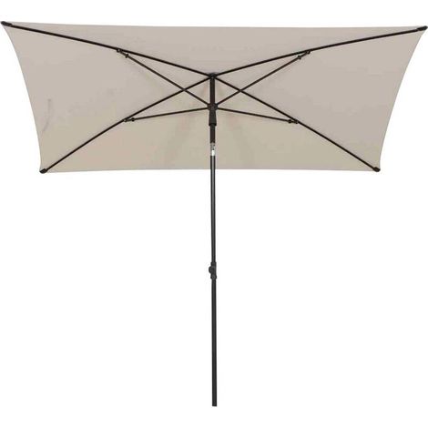 [NEUWERTIG] B-Ware Siena Garden City Mittelstockschirm anthrazit/natur 210x140cm UPF 50+ (1/2)