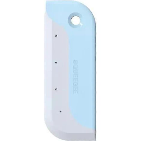 nettoyeur de miroir de salle de bain avec crochet et lame en silicone, raclette pour vitres de voiture et de douche, essuie-vitres en caoutchouc. (1/4)