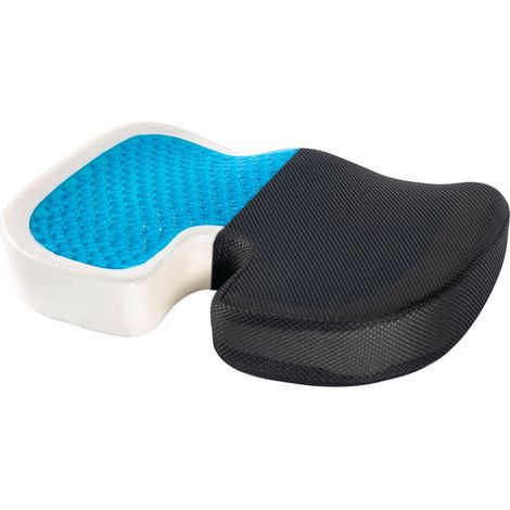 Anti-Dekubitus-Steißbeinkissen mit atmungsaktivem Gel, ergonomisches orthopädisches Memory-Sitzkissen zur Linderung von Rücken-, Hüft- und Steißbeinschmerzen, für Bürostuhl, Auto, atmungsaktives Netz (1/4)