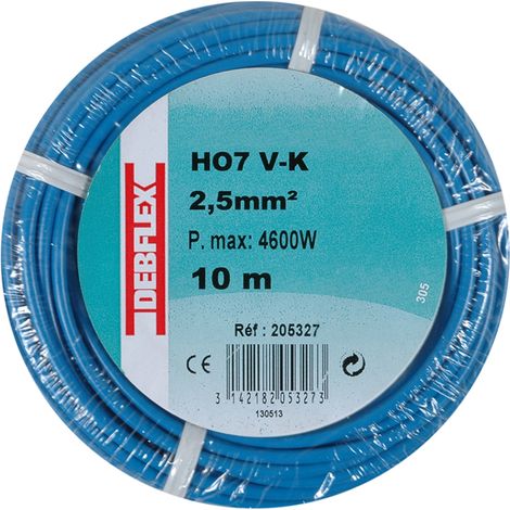 DEBFLEX - BOBINOT HO7V-K 2.5 MM² 10M BLEU - 205327