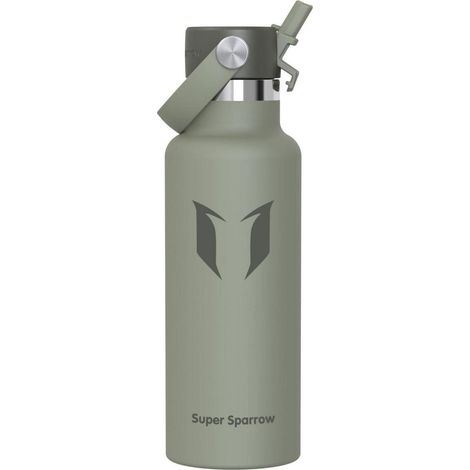 Trinkflasche Edelstahl Strohhalm BPAfrei 350ml 750ml 500 ml C- Salbei (1/5)