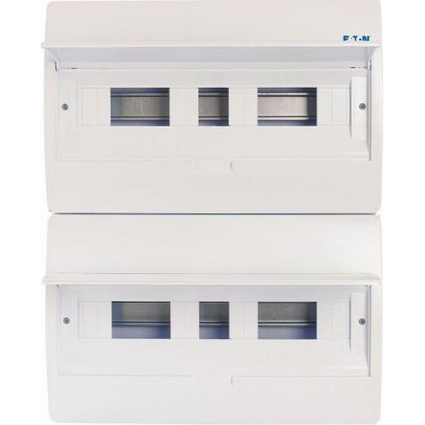 Coffret en saillie IP40 2 rangées 36 mod porte blanche 000281694 EATON BC-O-2/36-TW-ECO (1/3)