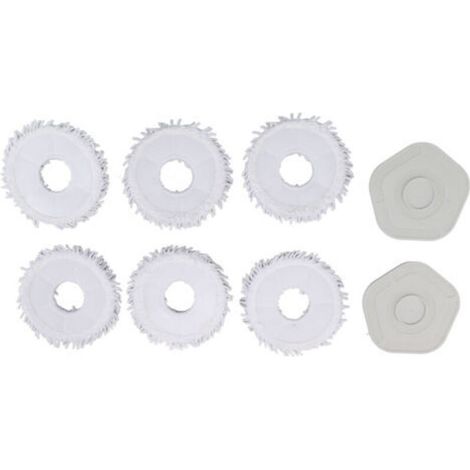 Tissus de Serpillière pour Dreame Bot W10 W10 Pro, Pads de Nettoyage et Serpillière Remplaçables avec Support (1/5)