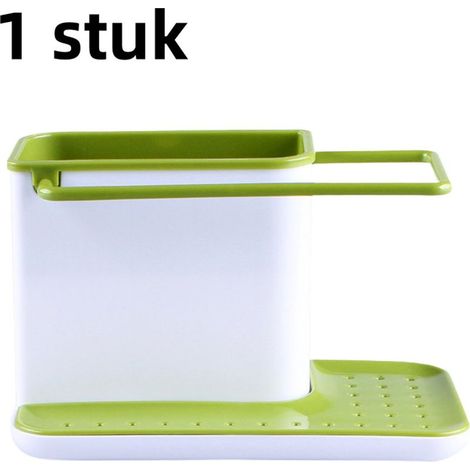 green storage shelf for cleaning products and laundry drying (1/5)