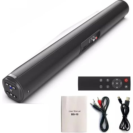 Barre de son surround avec 6 effets sonores, caisson de basses sans fil et haut-parleur externe pour TV et home cinéma : profitez d’une qualité sonore exceptionnelle.