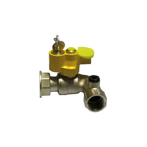 VALVOLA A SFERA GAS F/GIRELLO A SQUADRA CON SERRATURA- 3/4 x 1   DN 20x25- ENOLG- pezzi 1