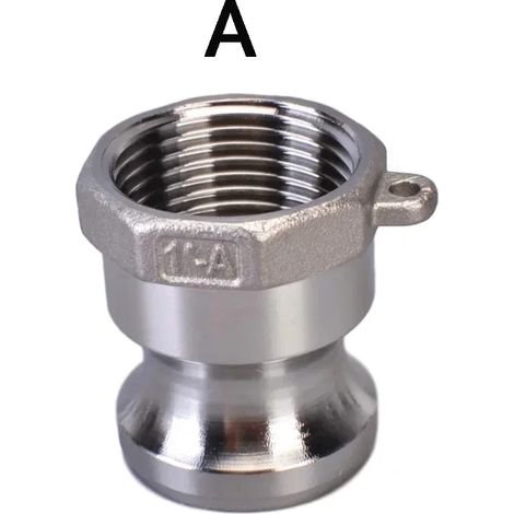 (Inox type A-304) Raccord à came mâle/femelle BSP 1" 2"-4" à déconnexion rapide pour pompe à tuyau et brassage amateur (1/5)