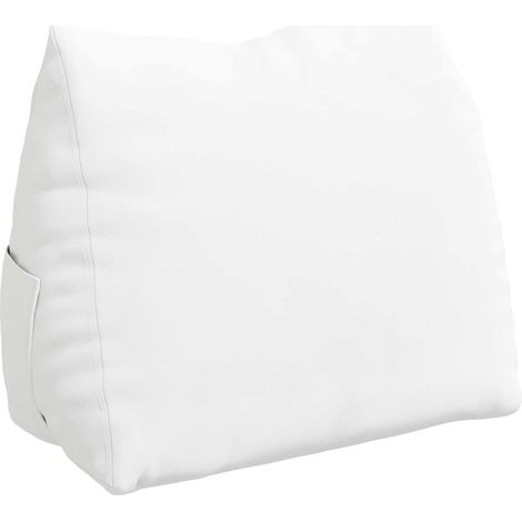 Back Pillow White 60 x 20 x 50 cm Fabric vidaXL
