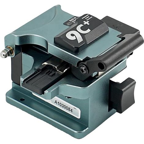 Coupe-fibre 9C+ avec rotation automatique de la lame et retour automatique, nettoyeur de fibre de verre avec support de fibre 3 en 1 et 24 points de coupe (1/5)