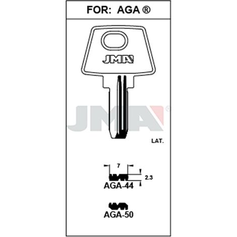 Llave de seguridad de latón AGA-50