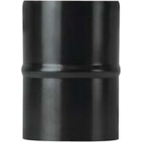1PZ RACCORDO M/M PER STUFE A PELLET NERO OPACO PESANTE MM.1,2  -  cm.8 M/M
